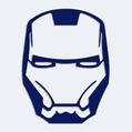 Samolepka na auto maska Iron Man