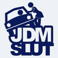 Nlepka na auto s npisem JDM Slut