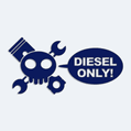 Samolepka na auto diesel only