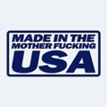 Samolepka na auto s npisem Mother fucking USA