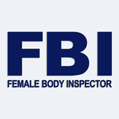 Samolepka na auto s textem Female Body Inspector