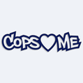 Samolepka na auto s npisem Cops love me
