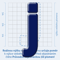 Plastick 3D samolepka - mal psmeno J