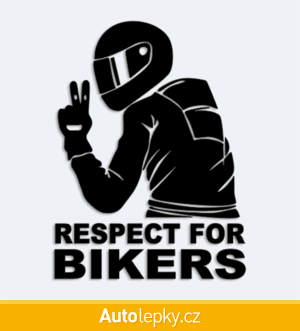 Nálepka na auto Respect for Bikers