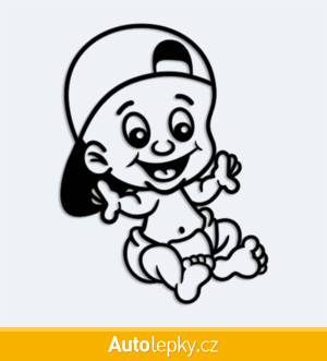 Nálepka na auto mimináč v autě