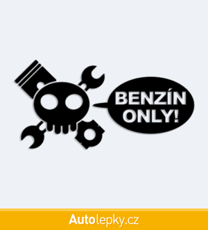 Samolepka na auto benzín only