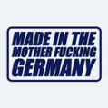 Samolepka s textem Made In The Mother Fucking Germany