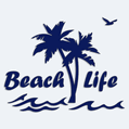 Samolepka s nápisem Beach Life na auto
