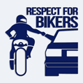 Samolepka motorkář s nápisem RESPECT FOR BIKERS