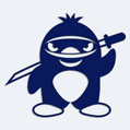 Samolepka penguin ninja na auto