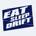 Samolepka na auto s nápisem Eat Sleep Drift
