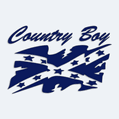 Samolepka na auto vlajka Country Boy