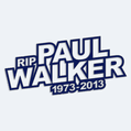 Samolepka s textem RIP Paul Walker