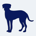 Samolepka - silueta štěně Dogy