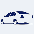 Nálepka na auto karikatura Škoda Octavia