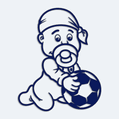 Samolepka dítě v autě mimčo s fotbalovým míčem