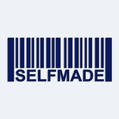 Samolepka čárový kód s nápisem SELFMADE na auto