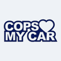 Samolepka na auto s nápisem Cops love my car