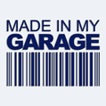 Samolepka na auto nápis Made in my garage