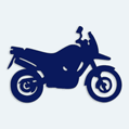 Samolepka silueta motocykl