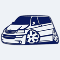 Nlepka na auto karikatura Volkswagen Transporter