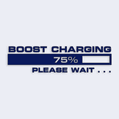 Samolepka na auto boost charging