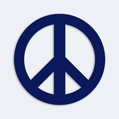 Samolepka na auto symbol míru