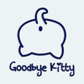 Samolepka na auto Goodbye Kitty