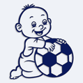 Samolepka dítě v autě chlapeček s míčem