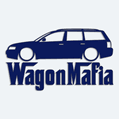 Nálepka na auto silueta vw wagon mafia