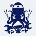 Samolepka na auto japonská chobotnice