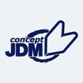Samolepka s nápisem JDM concept