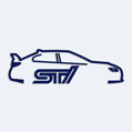 Samolepka subaru sti na auto