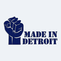 Samolepka s nápisem Made in Detroit