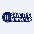 Samolepka s npisem save the manuals