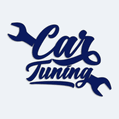 Samolepka s npisem car tuning