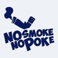 Nlepka s npisem No Smoke No Poke