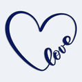 Nlepka srdce love na auto
