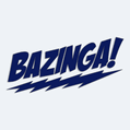 Samolepka s npisem BAZINGA!