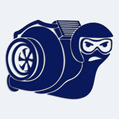 Samolepka turbonek v helm na auto