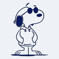 Samolepka na auto Snoopy hood