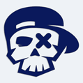 Samolepka na auto skull skater