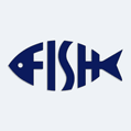 Samolepka s npisem FISH
