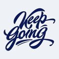 Nlepka s npisem Keep Going