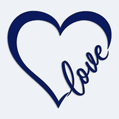 Polep na auto love srdko
