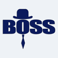 Samolepka s textem BOSS