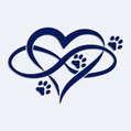 N�lepka na auto dog love forever