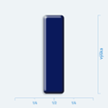 Plastick 3D samolepka - velk psmeno I