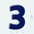 Plastick 3D samolepka - slice 3