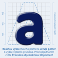 Plastick 3D samolepka - mal psmeno A